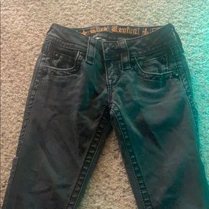Size 24 black Rock Revival jeans